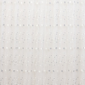 Perdea nesifonabila ivoire brodata Hiko Dots Silver 150x214cm, cu rejansa - Img 3