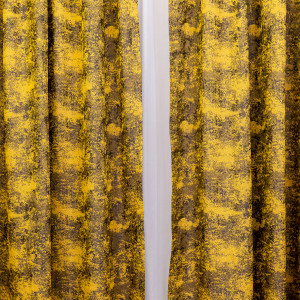 Set 2 draperii Hiko ROYAL SHINE galben, cu rejansa - Img 3