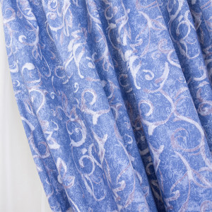 Set 5 piese draperii bumbac, scurte Hiko Nostalgie Garden Byzantine cu doua bentite si o perdea Ana Soft, cu rejansa - Img 3