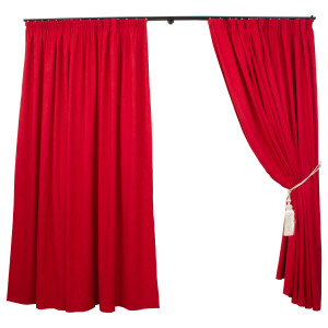 Set 2 draperii Hiko BASE rosu, cu rejansa - Img 2