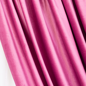 Set 2 draperii Hiko Comfy catifea flamingo pink, cu rejansa - Img 4