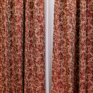 Set 2 draperii Hiko ROYAL SHINE bordeaux, cu rejansa - Img 3