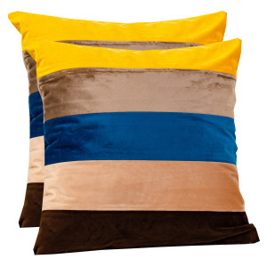 Set doua perne decorative cu fata detasabila, Hiko COMFY fantasy 5 colors 2x40x40cm - Img 1