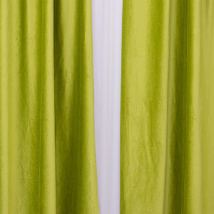 Draperie Hiko COMFY catifea verde fistic, cu rejansa, 1 bucata - Img 4