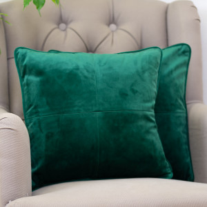 Set 2 perne decorative cu fata detasabila, Hiko COMFY catifea verde smarald - Img 2
