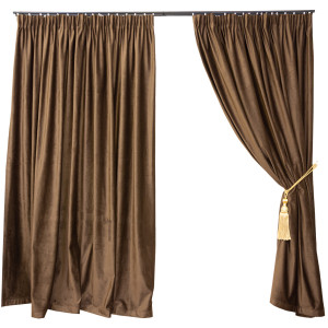 Draperie Hiko COMFY catifea maro, cu rejansa, 1 bucata - Img 2