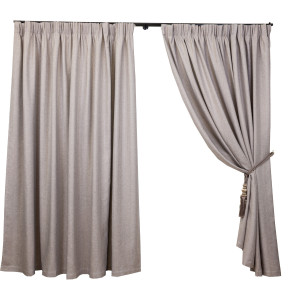 Set 2 draperii Hiko Lux Blackout grej, cu rejansa - Img 2