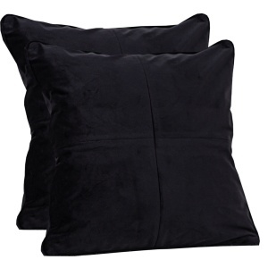 Set 2 FETE de perna cu fermoar Hiko COMFY catifea neagra
