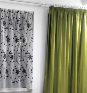 Draperie Hiko COMFY catifea verde fistic, cu rejansa, 1 bucata - Img 5