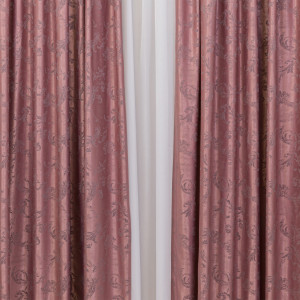 Draperie Hiko Imperial Garden roz, cu rejansa Premium, creion de 6,5cm, 1 bucată - Img 4