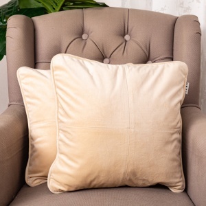 Set 2 FETE de perna cu fermoar Hiko COMFY catifea crem