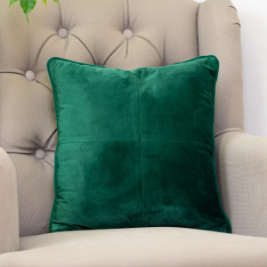 Set 2 perne decorative cu fata detasabila, Hiko COMFY catifea verde smarald - Img 3