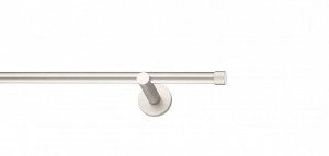 Galerie Basic de perete, simpla argintiu mat 19mm