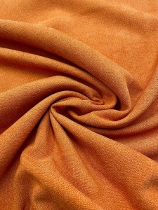 Set 2 draperii stofa de culoare portocalie Hiko orange Brick cu rejansa creion, 6,5cm