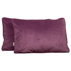 Set 2 perne decorative 2x40x60cm cu fata detasabila, Hiko COMFY catifea mov - Img 2