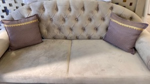 Set 2 perne decorative cu fata detasabila, Hiko Romb roz murdar 2x40x40cm - Img 2