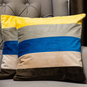 Set doua perne decorative cu fata detasabila, Hiko COMFY fantasy 5 colors 2x40x40cm - Img 2