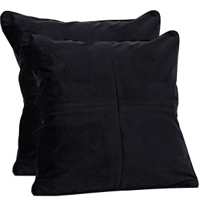 Set doua perne perne decorative cu fata detasabila, Hiko COMFY catifea neagra