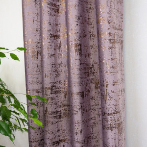 Draperie Hiko COMFY IMPERIAL catifea imprimata, roz murdar, cu rejansa, 1 bucată - Img 2