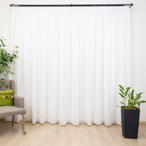 Perdea tip in Hiko Angie Linen alb, cu rejansa la alegere - Img 1