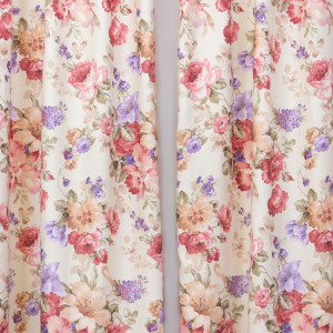 Set 2 draperii inflorate Hiko Shabby Chic, cu rejansa - Img 4