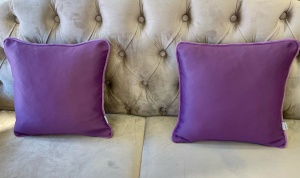 Set 2 FETE de perna 2Face Hiko Bubbles mov/gri 2x40x40cm - Img 2