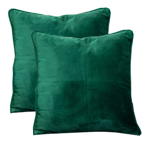 Set 2 perne decorative cu fata detasabila, Hiko COMFY catifea verde smarald - Img 4