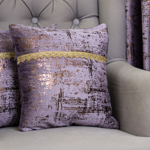 Set doua perne decorative cu fata detasabila, Hiko COMFY IMPERIAL catifea roz murdar 2x40x40cm - Img 3
