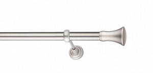 Galerie Monaco de perete, simpla argintiu mat 19mm