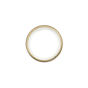 Set 10 bucati inele Cu teflon pentru bara galerie de 19mm, auriu antic