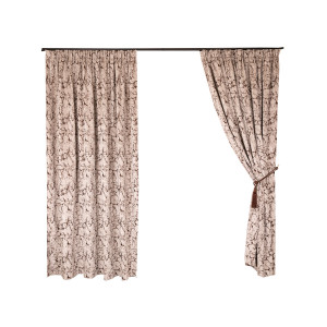 Set 2 draperii Hiko Chenille maro, cu rejansa - Img 2