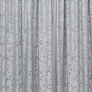 Set 2 draperii Hiko Imperial Garden gri, cu rejansa - Img 2