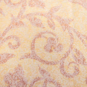 Set 5 piese draperii scurte, Hiko Nostalgie Garden orange, cu 2 bentite si o perdea Ana voal, cu rejansa - Img 4
