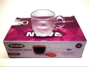 RYG8078 SET 6 CANI STICLA SALVADOR COFFEE 80ML