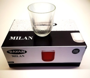 RYG9061/6 SET 6 PAHARE MILAN 250ML