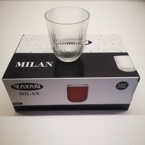 RYG9061/6 SET 6 PAHARE MILAN 250ML