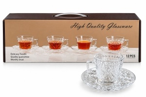 SET CAFEA STICLA 12PCS 614-21 735 230ml (10/BAX)
