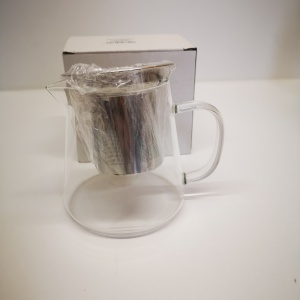 CEAINIC STICLA CU SITA SI CAPAC INOX 950ML