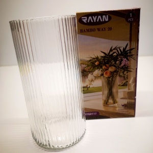 RYG0117 VAZA STICLA 20CM BAMBOO WAY
