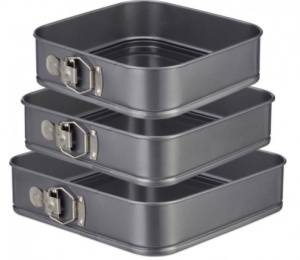 SET TAVA TORT PATRATE 24,26,28CM - Img 1