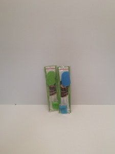 SET 2 USTENSILE SILICON CU MANER DIN PLASTIC -14