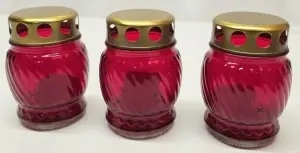 CANDELA STICLA LA72 6/SET ROSU