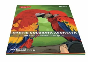 HARTIE COLORATA 50/SET DACO