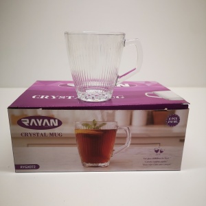 RYGX072 SET 6 CANI STICLA CRISTAL 210ML