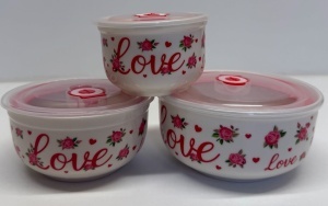 SET CASEROLE CERAMICA 3/SET CU CAPAC 514-6