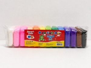 PLASTELINA USOARA 75-80G 12/SET