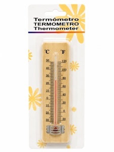TERMOMETRU CAMERA 15CM LEMN CH111
