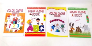 CAIET COLORAT A4 8FILE CU STICKER