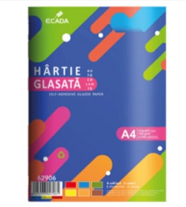 HARTIE GLASATA 6/SET ECADA AUTOCOLANTA