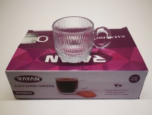 RYG8078 SET 6 CANI STICLA SALVADOR COFFEE 80ML